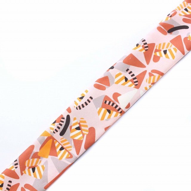 フェンディ FENDI WRAPPY ラッピー スカーフ 総柄 ピンク ブラウン