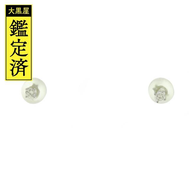 レディースヴァンドーム青山　ピアス　プラチナ900　ダイヤモンド　0.5g　【437】
