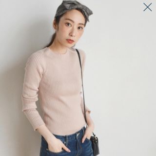 シップスフォーウィメン(SHIPS for women)の【美品】SHIPS シップス  ウールリブカットオフプルオーバー(ニット/セーター)