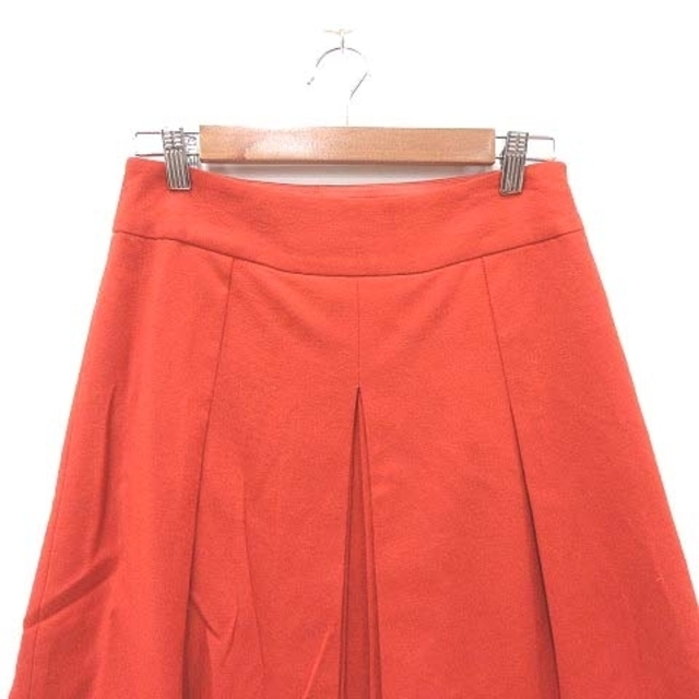 UNITED ARROWS(ユナイテッドアローズ)のユナイテッドアローズ プリーツスカート ひざ丈 ウール 38 オレンジ レディースのスカート(ひざ丈スカート)の商品写真