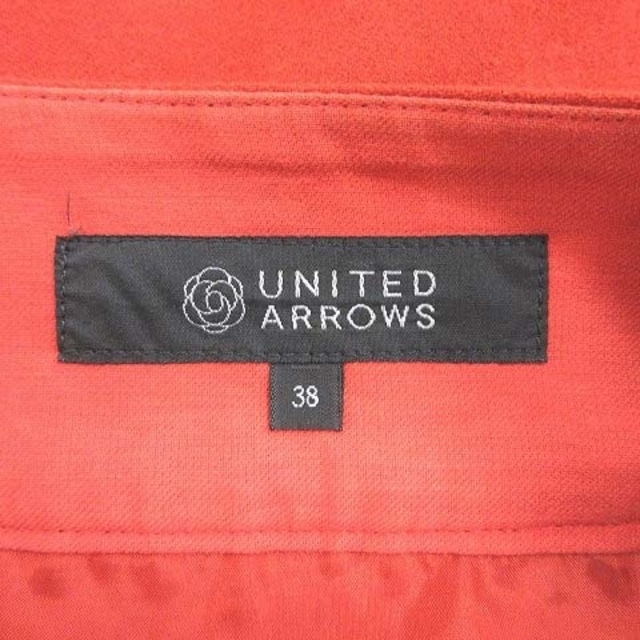 UNITED ARROWS(ユナイテッドアローズ)のユナイテッドアローズ プリーツスカート ひざ丈 ウール 38 オレンジ レディースのスカート(ひざ丈スカート)の商品写真