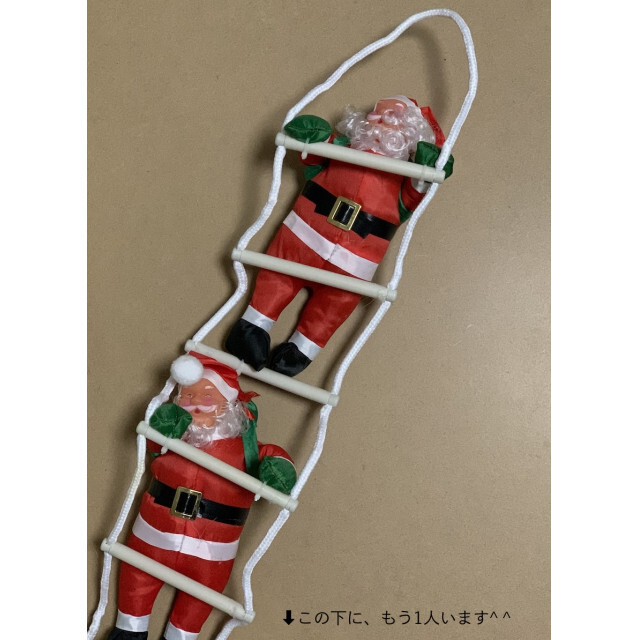 クリスマス ツリー 飾り 3人 はしご サンタクロース ぬいぐるみ オーナメントの通販 by ちー's shop｜ラクマ