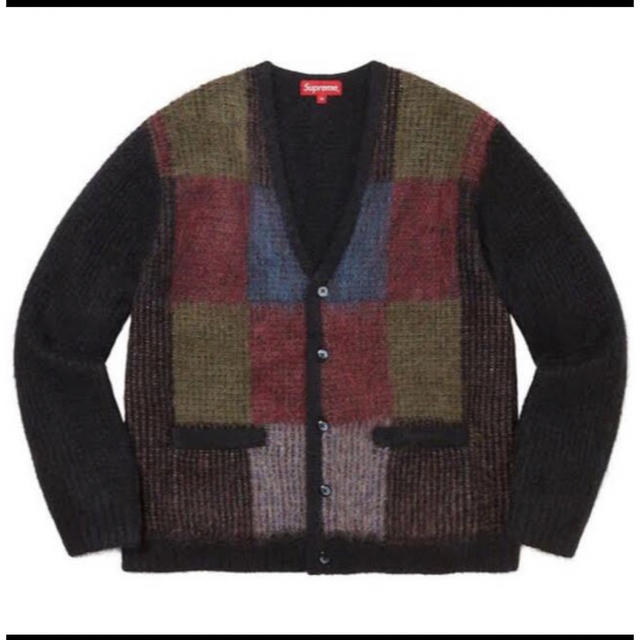 supreme brushed grid cardigan Mサイズ