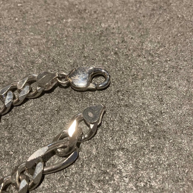 VINTAGE ヴィンテージ シルバー925フィガロチェーンブレスレット まとめ買いでお得 68.0%OFF VINTAGE ヴィンテージ シルバー925 フィガロチェーンブレスレット