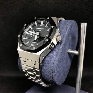 ジーショック(G-SHOCK)のGA-2100本体付き ステンレスベルトセット カシオーク カスタム Gショック(腕時計(アナログ))