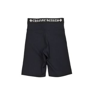 クロムハーツ(Chrome Hearts)のChromeHearts クロムハーツ インナーショートパンツ レギンス ポリアミド ポリウレタン ブラック ホワイト S 美品 中古 45308(その他)