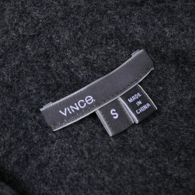 Vince(ビンス)のVince レザースリーブ ショールカラー コート レディースのジャケット/アウター(その他)の商品写真