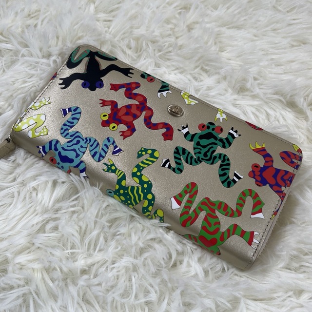 希少】Vivienne Westwood FROGS ラウンドファスナー長財布 【正規取扱