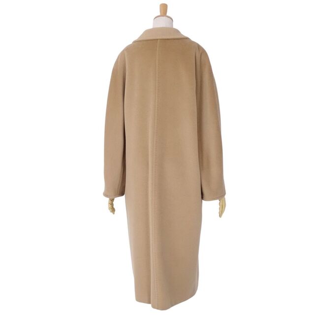 美品 マックスマーラ Max Mara アイコンコート 101801 ロングコート 白タグ ダブルブレスト ウール カシミヤ アウター レディース  JI36 USA2 FB34 GB4(S相当) ベージュ