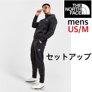 【海外限定】TNF ジャージ セットアップ メンズ ブラック Mサイズ