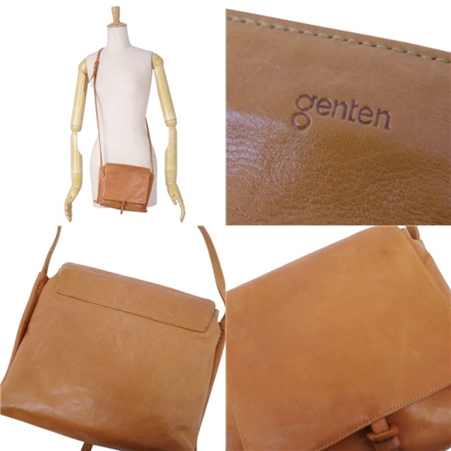 ゲンテン genten バッグ カーフレザー ショルダーバッグ クロスボディ