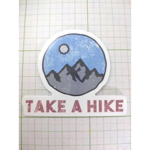 【1122】TAKE A HIKE ハイキング アウトドア 防水ステッカー スポーツ/アウトドアのアウトドア(その他)の商品写真