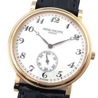 パテックフィリップ(PATEK PHILIPPE)の　パテック・フィリップ PATEK PHILIPPE カラトラバオフィサー 5022R-010 ホワイト K18PG 手巻き ユニセックス 腕時計(腕時計)