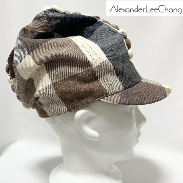 AlexanderLeeChang(アレキサンダーリーチャン)の【新品】初期名作Alexander Lee Chang美構築左右非対称キャップ メンズの帽子(キャップ)の商品写真