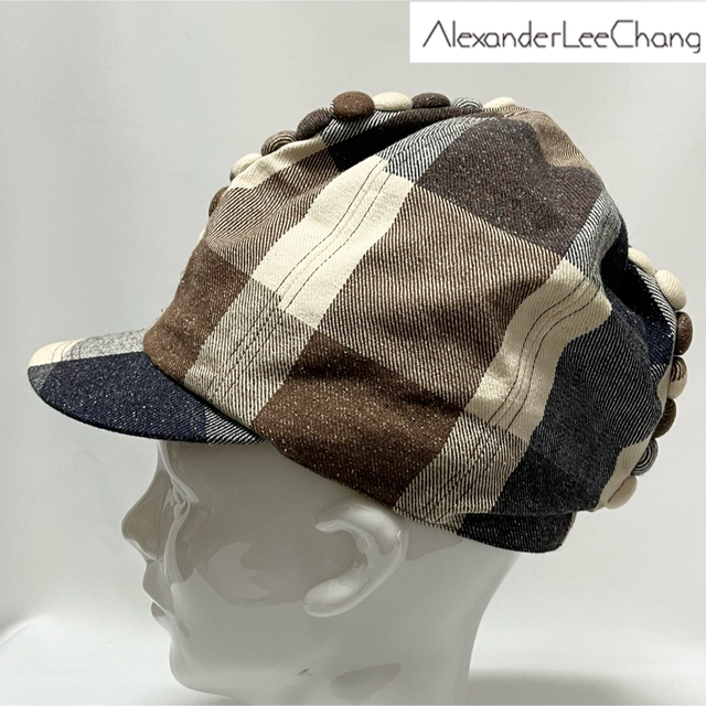 AlexanderLeeChang(アレキサンダーリーチャン)の【新品】初期名作Alexander Lee Chang美構築左右非対称キャップ メンズの帽子(キャップ)の商品写真