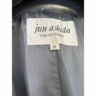 【カシミヤ100%】jun ashida ビッグカラー ジャケットコート グレー