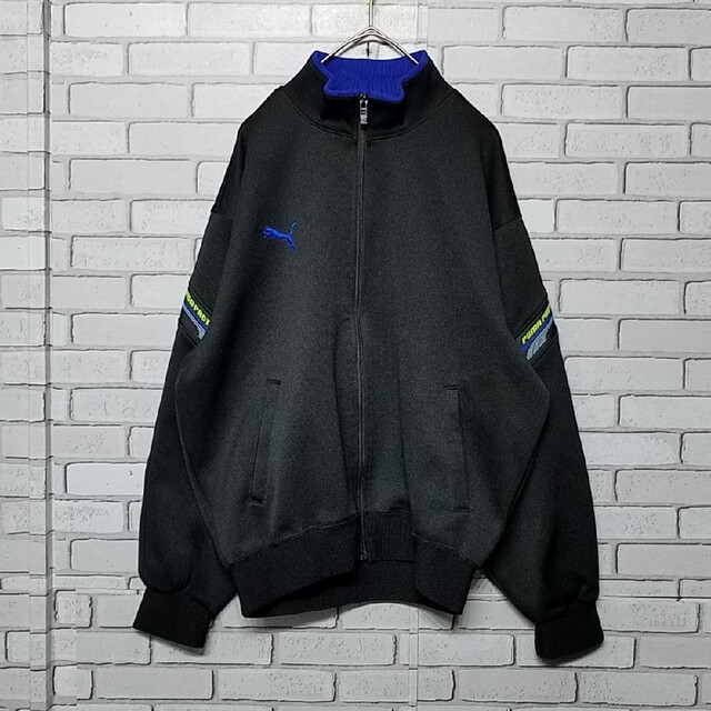 90s PUMA トラックジャケット ジャージ レトロ イエロー ブルー