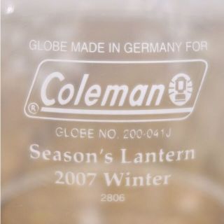 美品 コールマン Coleman SEASON'S LANTERN2007 シーズンズ ランタン 2007 メタルケース ワンマントル キャンプ アウトドア