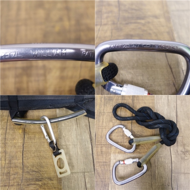 ペツル PETZL クライミングハーネス カラビナ2個セット クライミング 登山 バックカントリー アウトドア