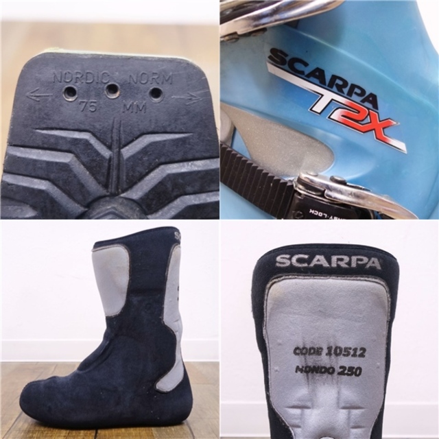 SCARPA(スカルパ)のスカルパ SCARPA T2X 25.0cm テレマーク ブーツ レディース テレマークスキーブーツ シューズ 登山 アウトドア スポーツ/アウトドアのスキー(ブーツ)の商品写真