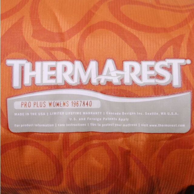 サーマレストインフレータブルマットTHERMAREST Made in USA