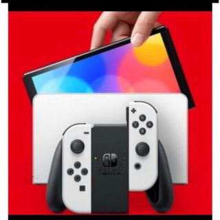 ニンテンドースイッチ(Nintendo Switch)の【新品】Nintendo Switch本体 有機ELモデル　ホワイト(家庭用ゲーム機本体)