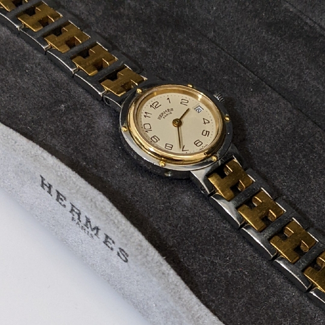 HERMES エルメス クリッパー レディース 稼働品 腕時計 ファッション