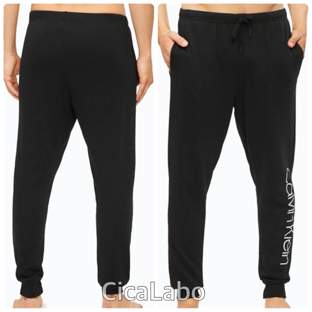 Calvin Klein(カルバンクライン)の【新品】カルバンクライン ロゴ ジョガーパンツ ブラック L メンズのパンツ(ワークパンツ/カーゴパンツ)の商品写真
