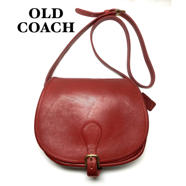 美品・希少】COACH オールドコーチ ショルダーバッグ レッド 0046