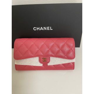 シャネル(CHANEL)の美品！CHANEL長財布　ピンク(財布)