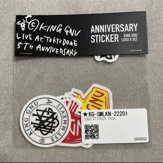 新品未開封☆ king gnu GNU LOGO STICKER PACK