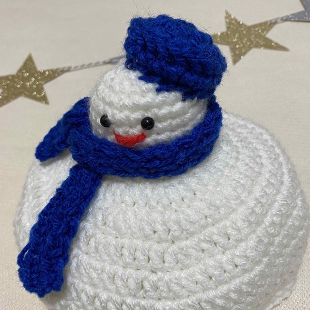 【オーダー品】雪だるま帽子 ニット帽 ハンドメイド 2