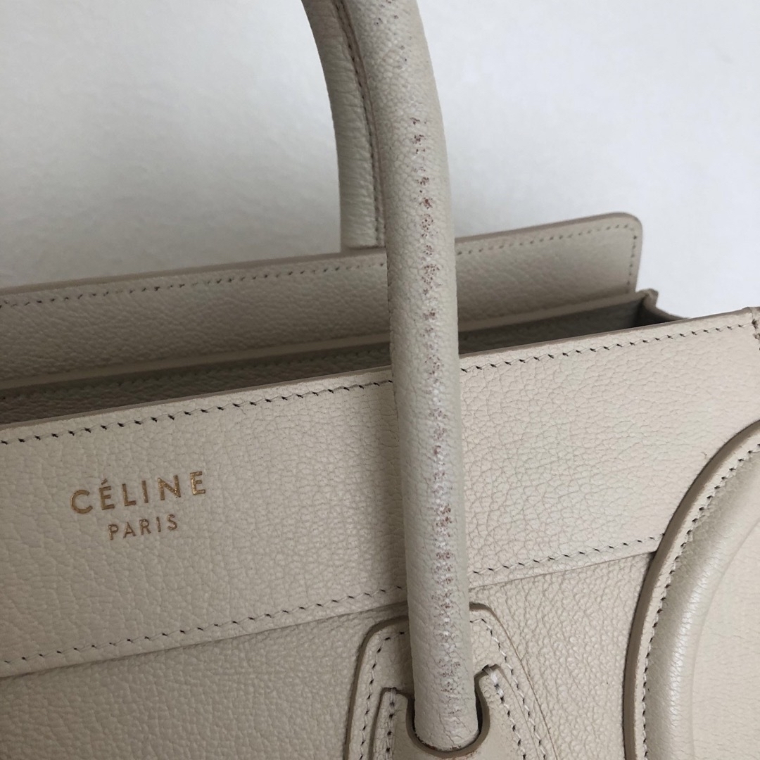 CEFINE(セフィーヌ)のCELINE  セリーヌ  ラゲージ  マイクロ   オフホワイト レディースのバッグ(ハンドバッグ)の商品写真