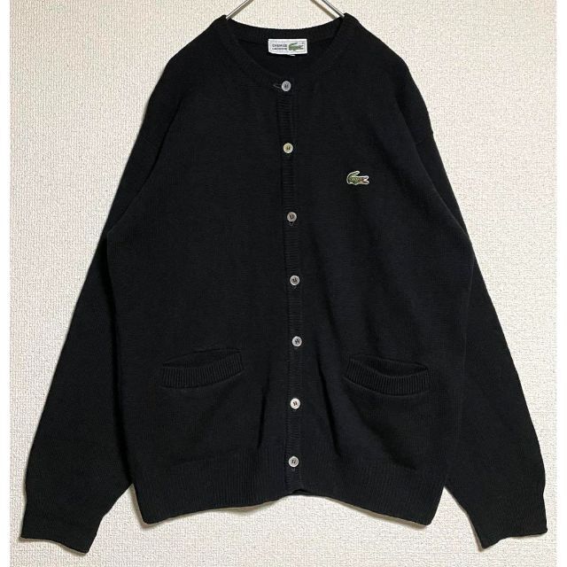 LACOSTE(ラコステ)の美品大きいサイズラコステウールニットカーディガン90s古着ヴィンテージ42LL レディースのトップス(カーディガン)の商品写真