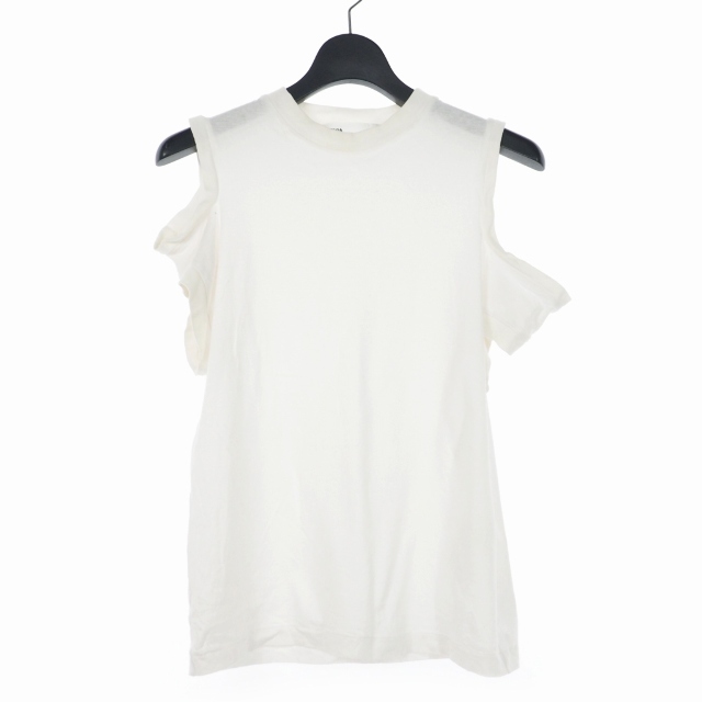 TOGA(トーガ)のトーガ TOGA 17SS オープン ショルダー Tシャツ 36 ホワイト 白 メンズのトップス(Tシャツ/カットソー(半袖/袖なし))の商品写真