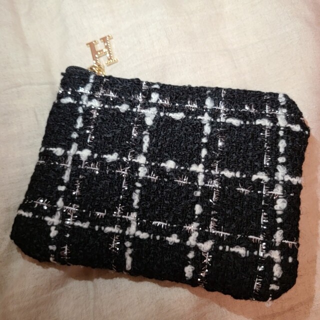 Her lip to(ハーリップトゥ)のHLT Tweed Mini Pouch エンタメ/ホビーのコレクション(ノベルティグッズ)の商品写真