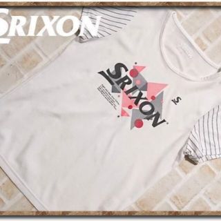 スリクソン(Srixon)のスリクソン　プリント入り半袖Tシャツ　白(Tシャツ(半袖/袖なし))