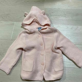 ベビーギャップ(babyGAP)のくま耳ニット　baby gap  90(カーディガン)