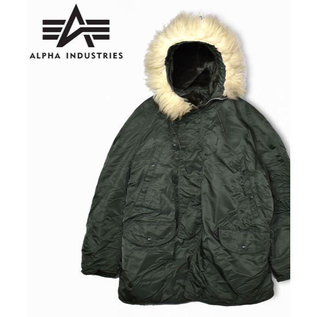 USA製 ALPHA INDUSTRIES N-3B フライトジャケット M