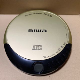 aiwa ポータブルCDプレーヤー ゴールド(ポータブルプレーヤー)