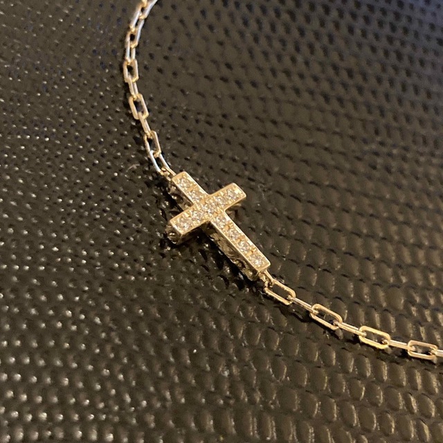 SJX DIAMOND CROSS BRACELET 750 Dia 0.07 メンズのアクセサリー(アンクレット)の商品写真