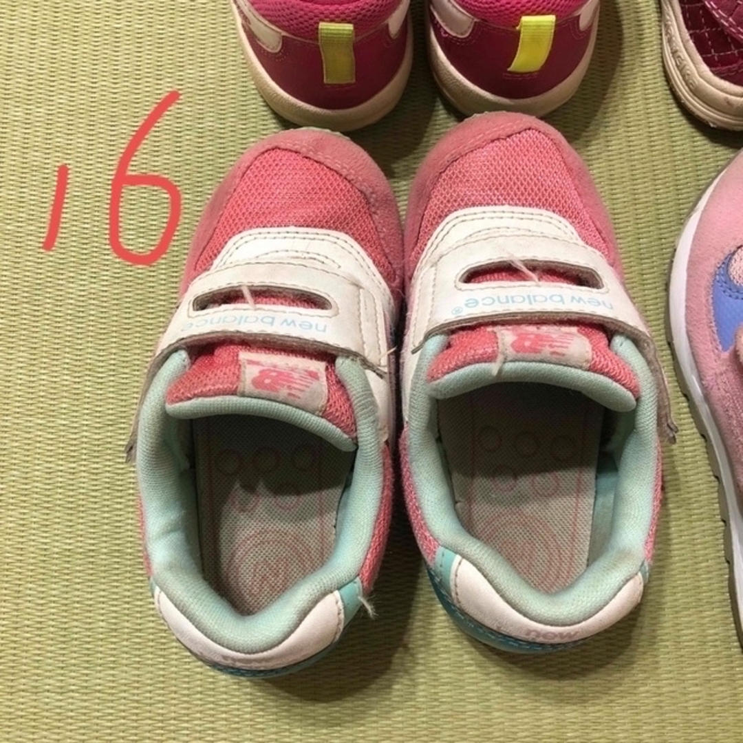 New Balance(ニューバランス)の子ども　スニーカー　16cm キッズ/ベビー/マタニティのキッズ靴/シューズ(15cm~)(スニーカー)の商品写真