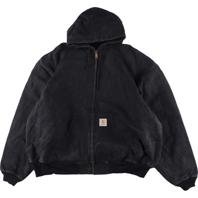 ビッグサイズ カーハート Carhartt アクティブジャケット ダック地フルジップパーカー USA製 メンズXXXL /eaa301108