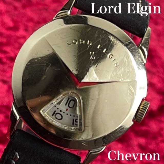 ELGIN - 【出ました鉄仮面!1950sロードエルジン】丸型ジャンプ手巻きメンズ腕時計