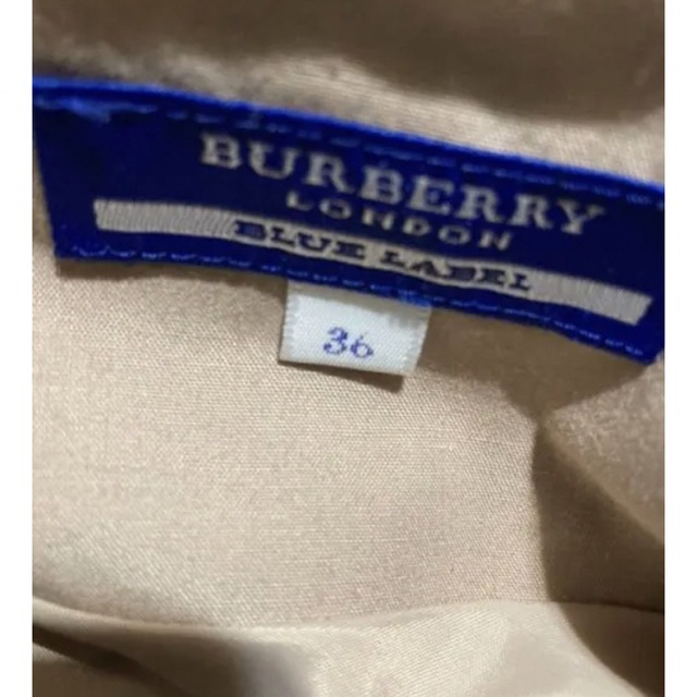 BURBERRY BLUE LABEL(バーバリーブルーレーベル)のバーバリーブルーレーベル　チェック　ひざ丈スカート レディースのスカート(ひざ丈スカート)の商品写真