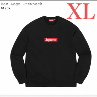 シュプリーム(Supreme)のsupreme box logo crewneckクルーネック　XL ブラック(スウェット)