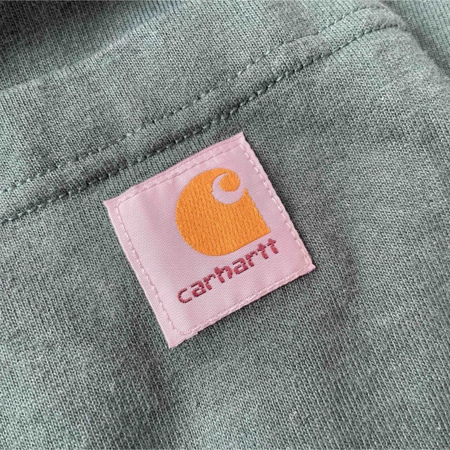 carhartt(カーハート)のCarhartt カーハート 長袖Tシャツ グリーン 緑色 古着 メンズL メンズのトップス(Tシャツ/カットソー(七分/長袖))の商品写真