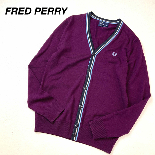 FRED PERRY - 未使用品 FRED PERRY フレッドペリー ウールニット カーディガンの通販 by サイサリス フォロー割引 1