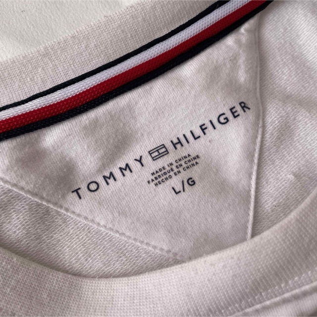 TOMMY HILFIGER(トミーヒルフィガー)のTOMMY HILFIGER トミーヒルフィガー 長袖Tシャツ ホワイト L メンズのトップス(シャツ)の商品写真