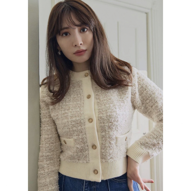 Her lip to／Mercer Tweed Cardigan／ハーリップトゥ